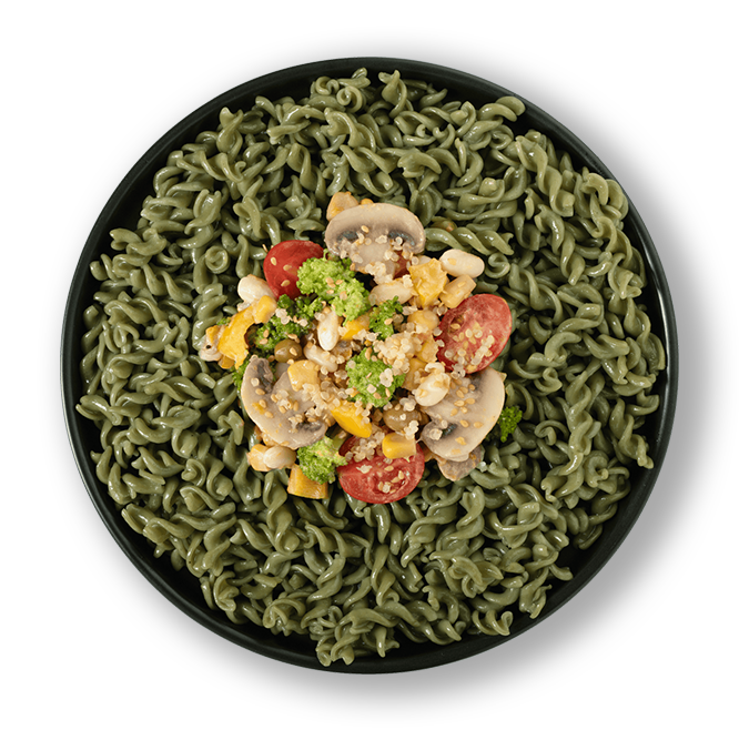A bowl of pasta